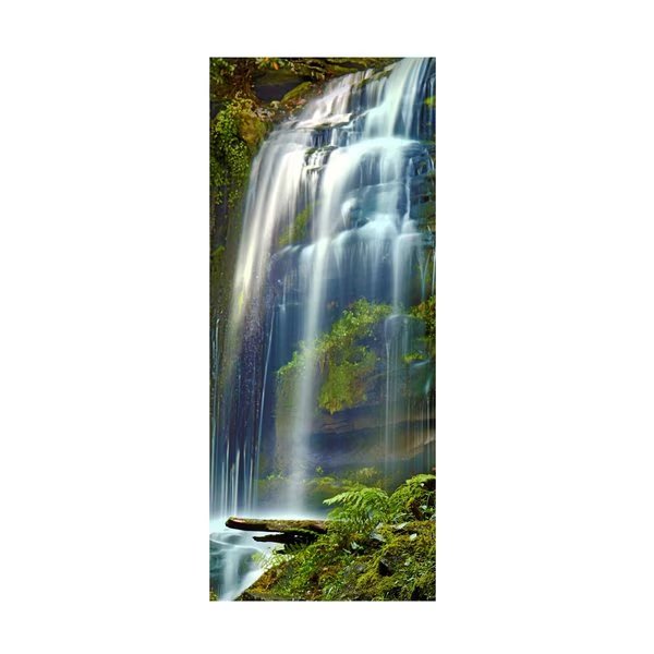 James McLoughlin 'Vertical Water V' Canvas Art, 10x24, Trademark Fine Art, Mfr#: WAG17648-C1024GG